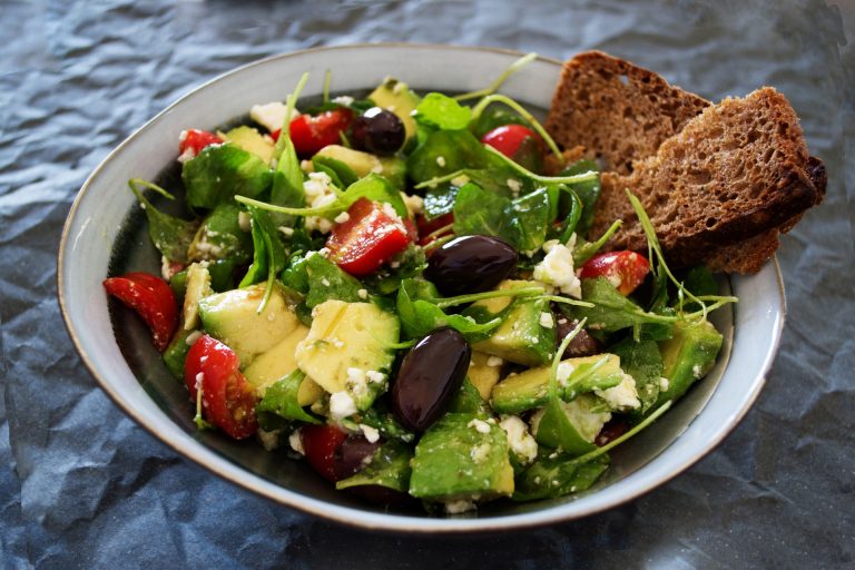 Mixed Greens With Fried Feta and Grapes Salad Recipe