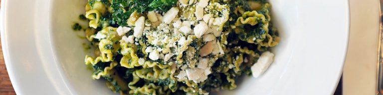Pasta with Asparagus, Pancetta, and Pine Nuts