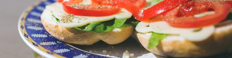 Melted Manchego Tortas with Romesco and Chorizo