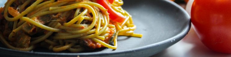 Fresh Tomato, Sausage, and Pecorino Pasta