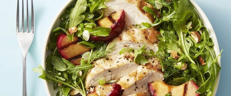 Chicken and Red Plum Salad