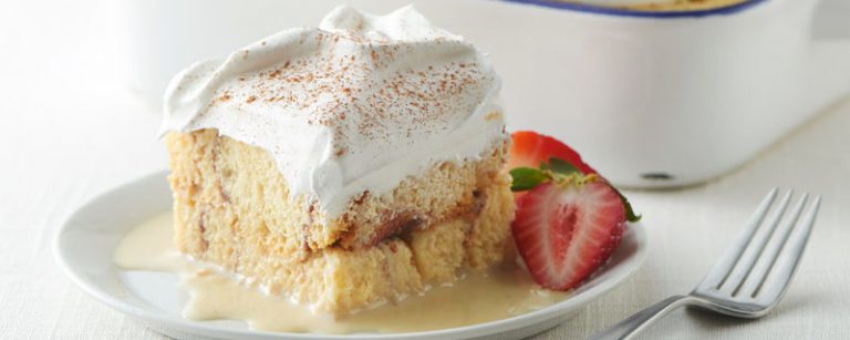 Overnight Cinnamon Roll Tres Leches Cake