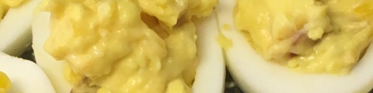 Bacon Cheddar Deviled Eggs