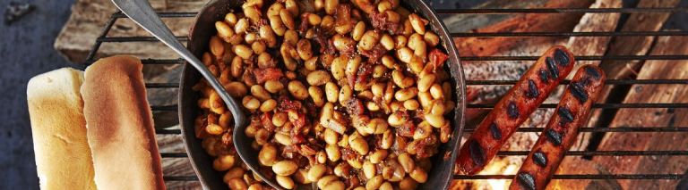 Hot Dogs With Quick Cast-Iron Beans