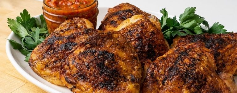 Smoky Grilled Chicken with Cherry Pepper Relish
