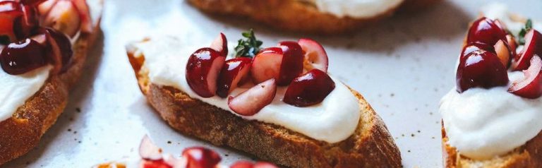 Cranberry and Ricotta Crostini