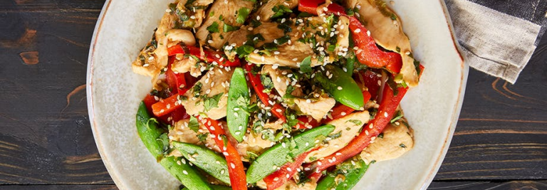 Chicken and Snap Pea Stir-Fry