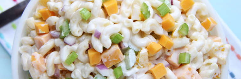Creamy Cheddar Macaroni Salad