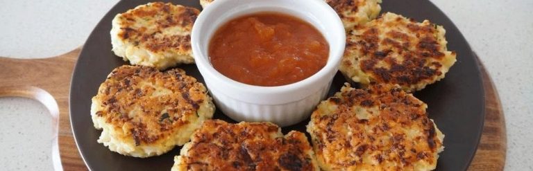 Zucchini and cauliflower fritters