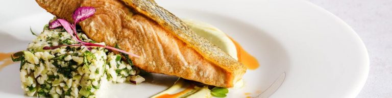 Salmon with Honey Pecan Sauce