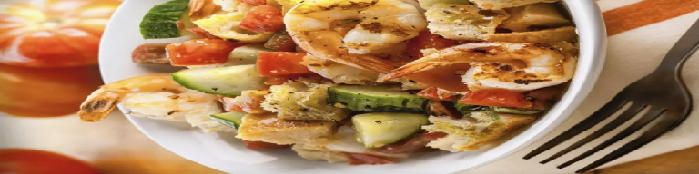 Panzanella With Grilled Shrimp