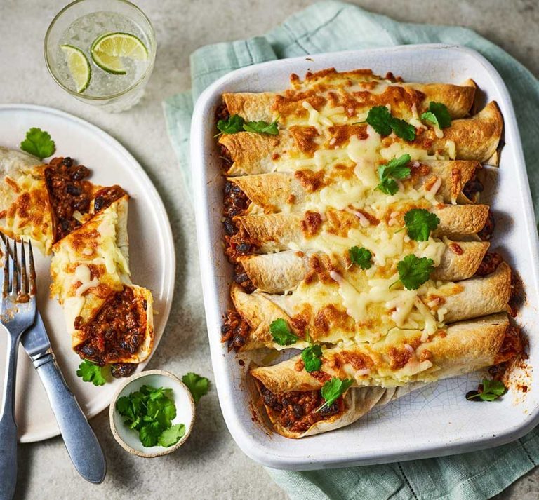Beef enchiladas