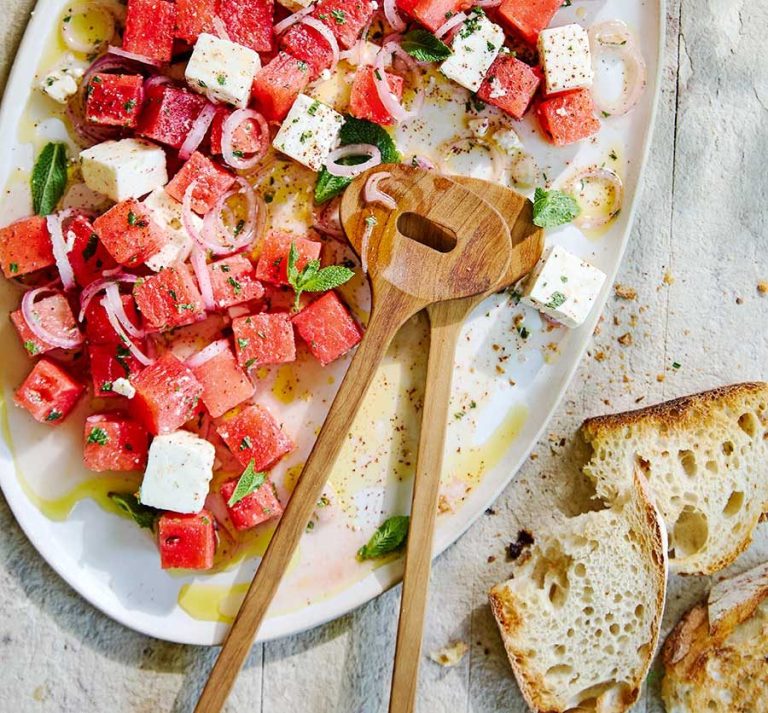 Watermelon, sumac & feta salad