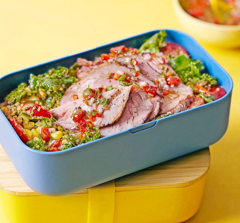 Beef & red chimichurri quinoa