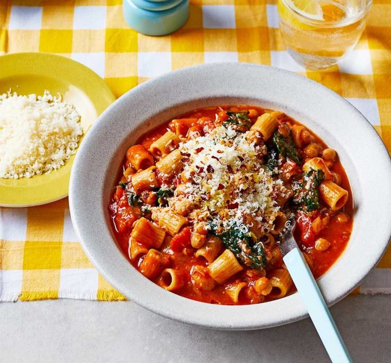 Feel-good pasta soup