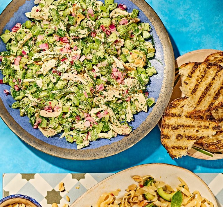 Green chicken salad