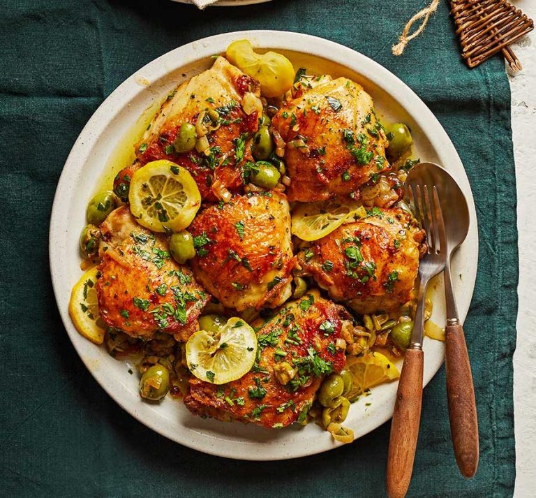 Olive-brine chicken