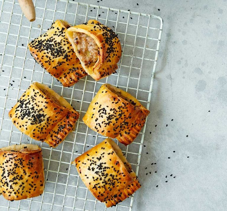 Air-fryer sausage rolls