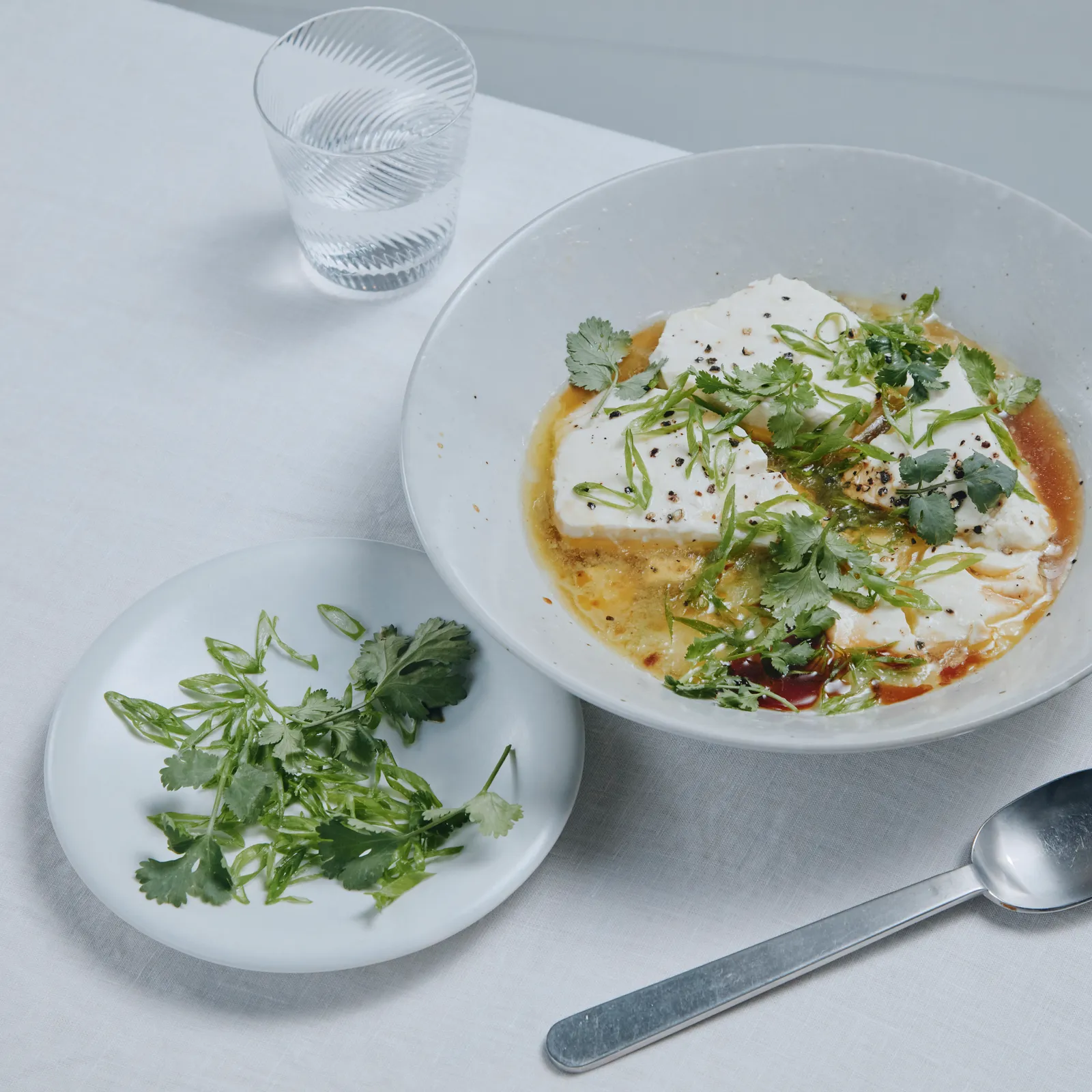 Microwaved Tofu With Butter and Soy Sauce