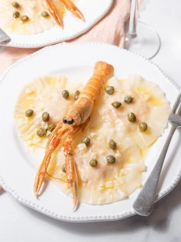 Langoustine & Prawn Ravioli with Manzanilla