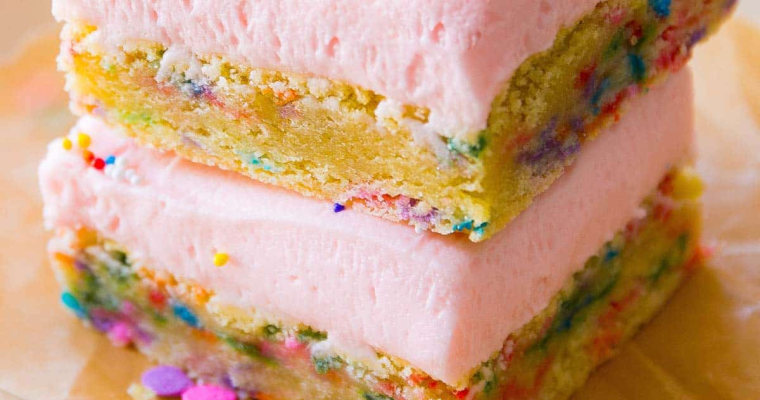 Frosted Sugar Cookie Bars