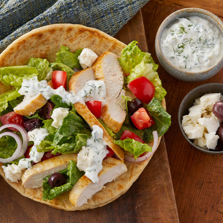 Greek Chicken With Tzatziki Wrap