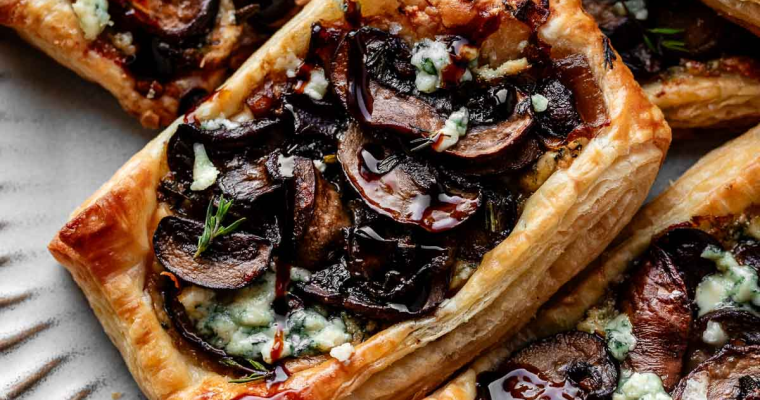 Mushroom Puff Pastry Tarts