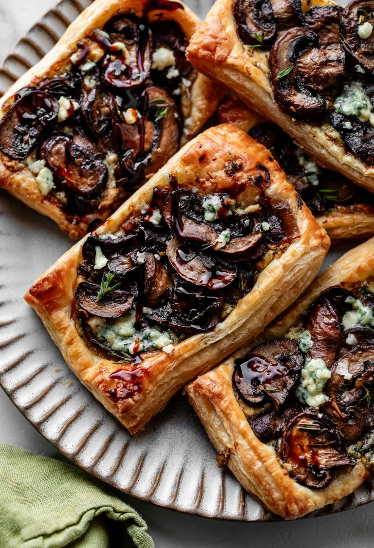 Mushroom Puff Pastry Tarts