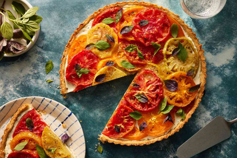 Tomato & Cheese Rice Tart
