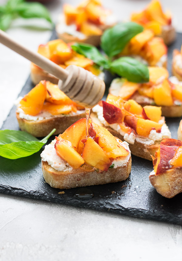 Peach Crostini