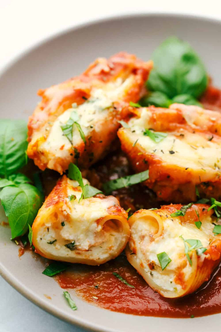 Three Cheese Stuffed Shells