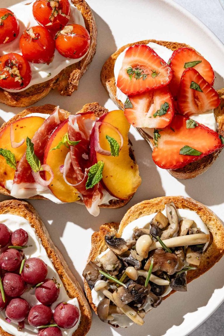 Ricotta Toast with 6 Easy Ways to Top It