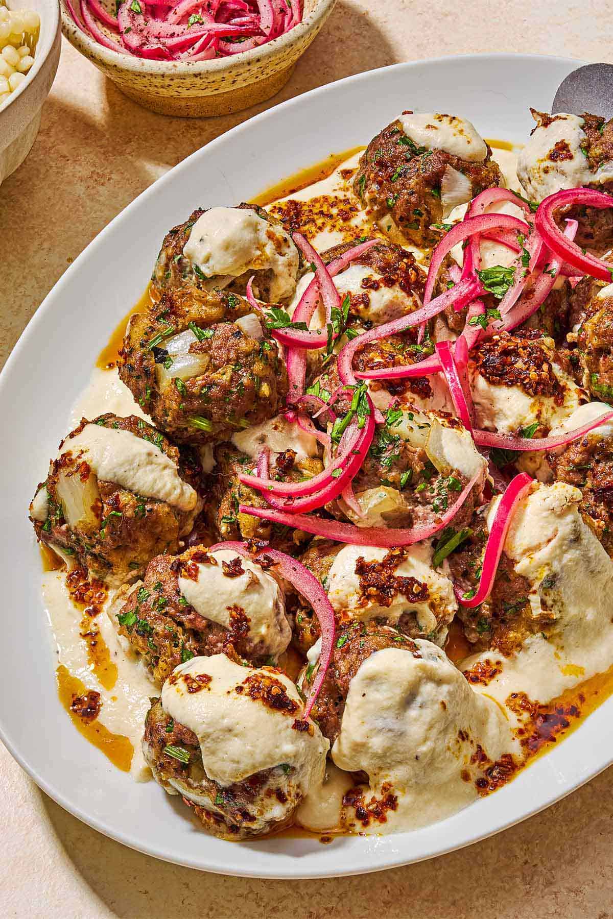 Meatballs in Yogurt Sauce 