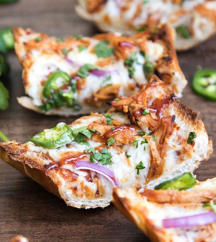BBQ Chicken French Bread Pizza