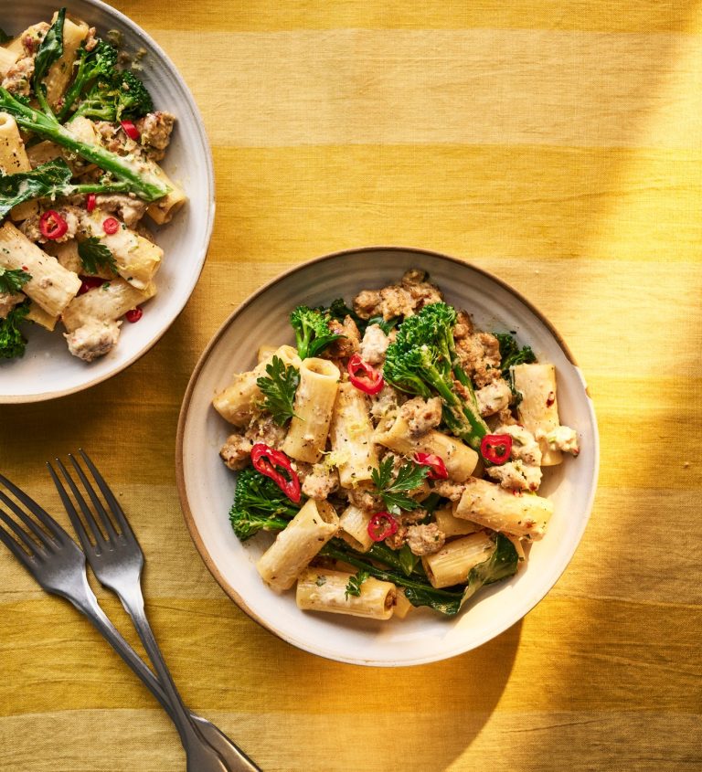 Sausage, broccoli & chilli pasta