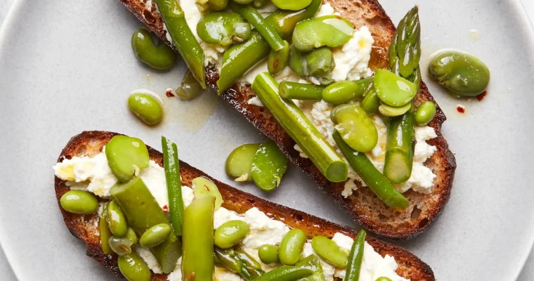 Citrus-Oil-Marinated Spring Vegetables