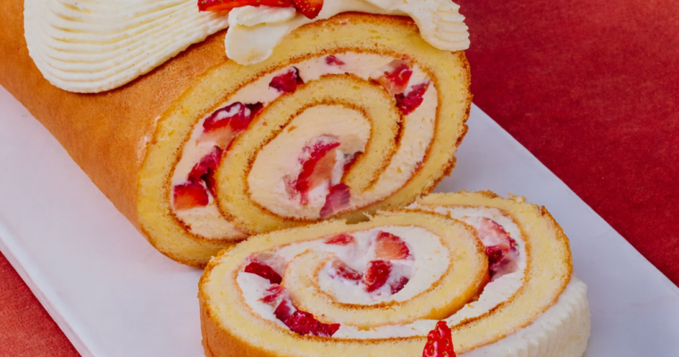 Strawberry Shortcake Roll