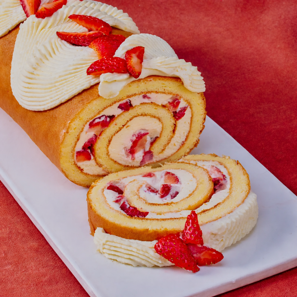Strawberry Shortcake Roll