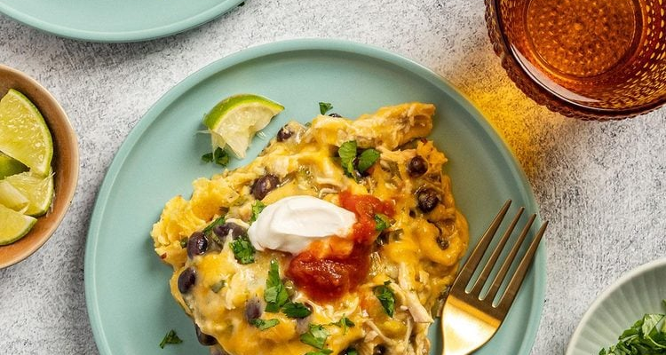 Green Chile Chicken Enchilada