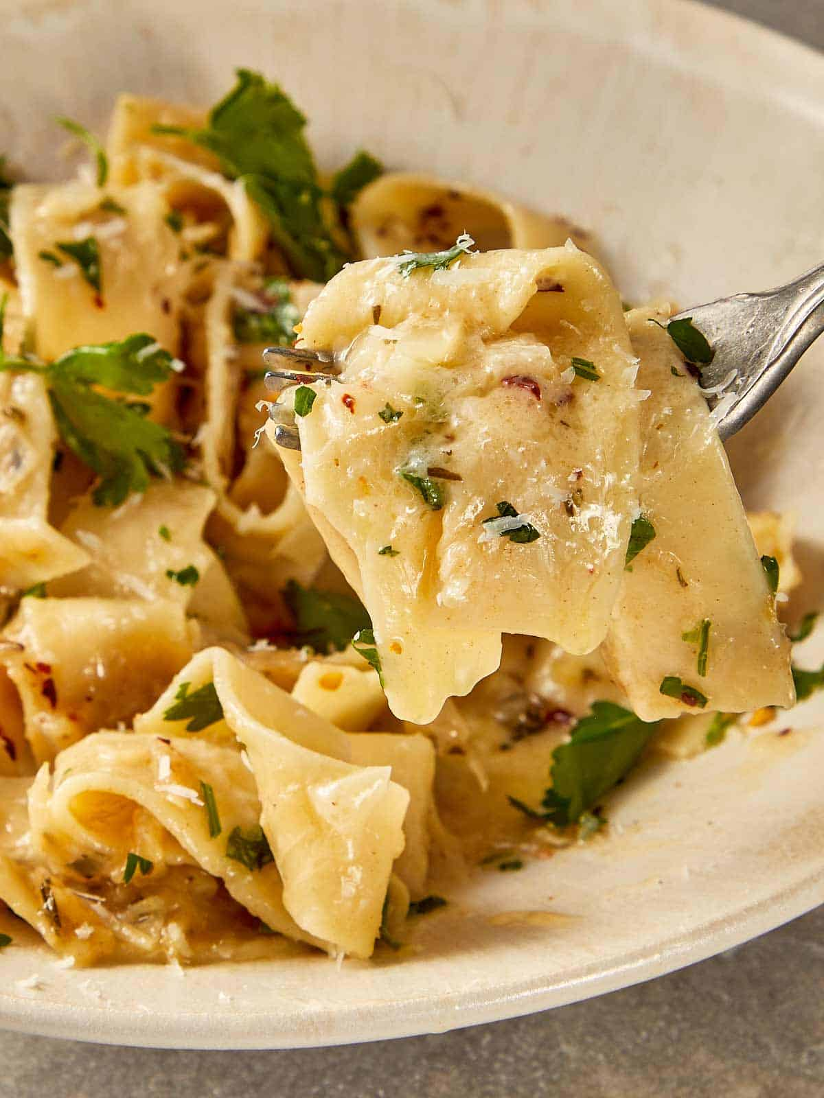 Brown Butter Fettuccine Alfredo