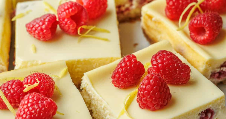 Raspberry Lemon Cheesecake Bars