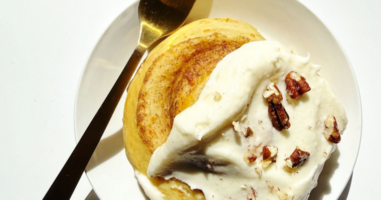 Carrot Cinnamon Rolls Cake