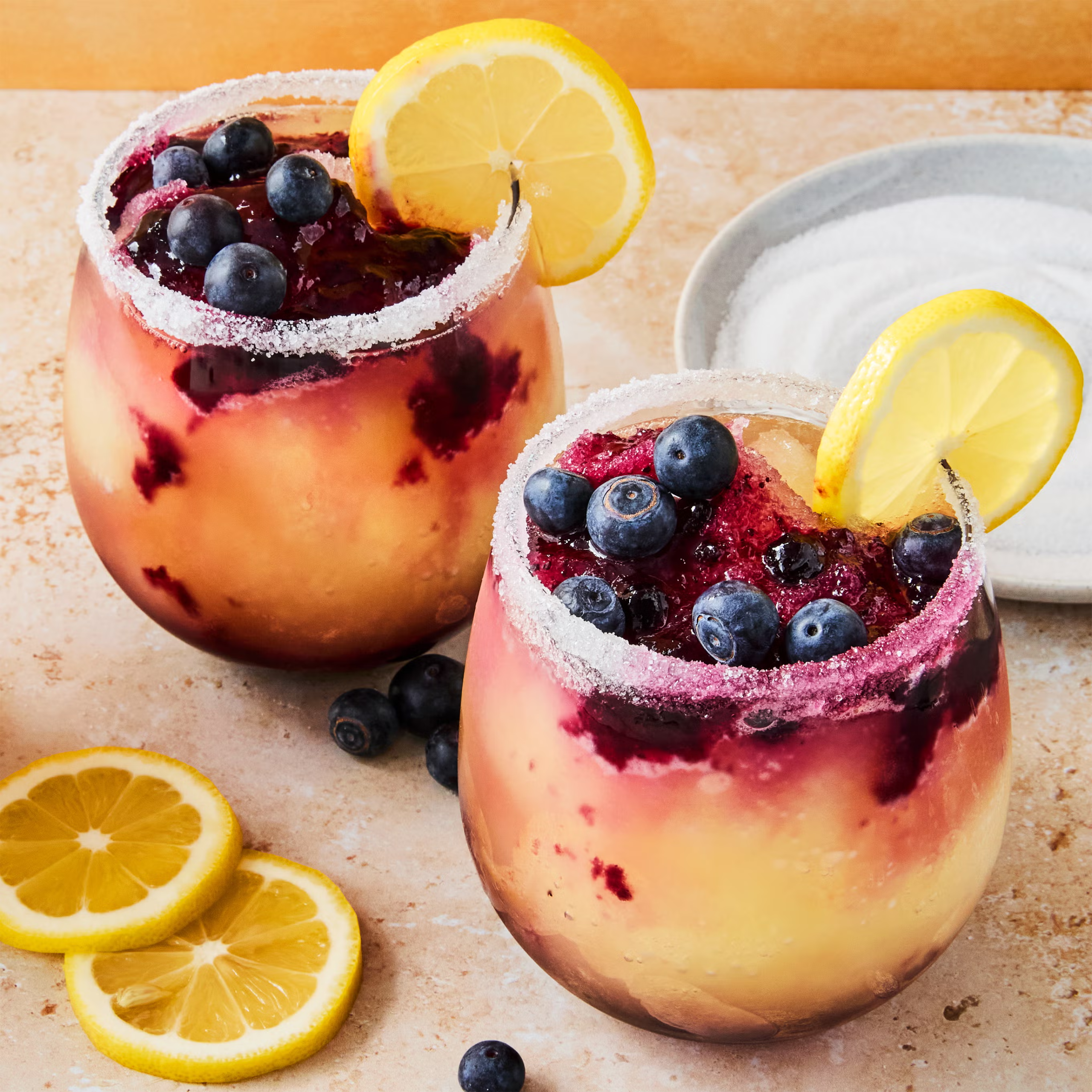 Blueberry Lemon Drop Slushies