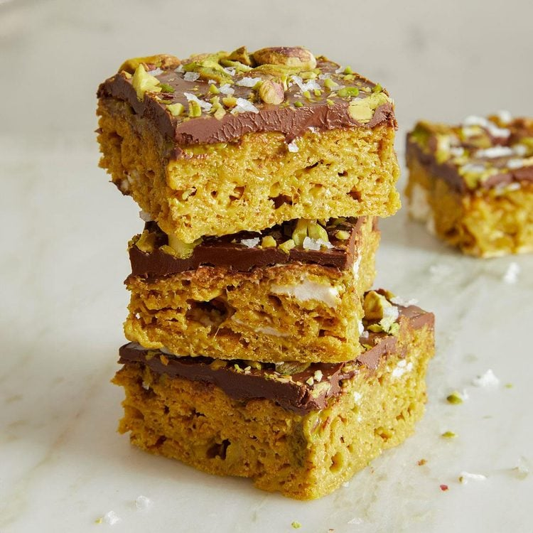 Pistachio Scotcheroos
