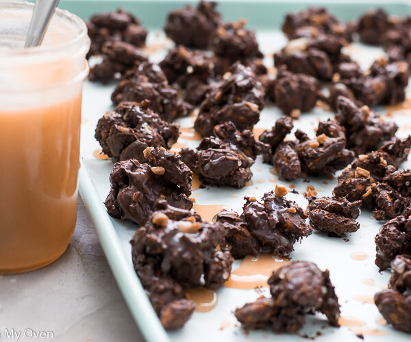 Caramel Chocolate Almond Clusters