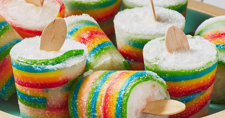 Rainbow Candy Pops